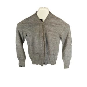 J.Crew Gray Size Medium Long Sleeve Cardigan Full Zip